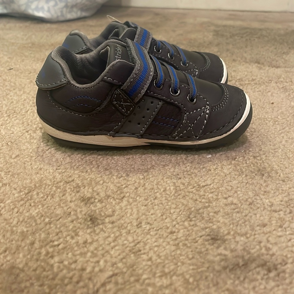 Grey baby boy shoes